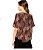 Blusa Animale Estampada Algas Seda - Imagem 2