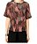 Blusa Animale Estampada Algas Seda - Imagem 4