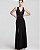 Vestido BCBG Maxazria Preto e Bege Seda Renda - Imagem 5