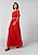 Vestido Le Lis Blanc Laranja Longo Paetês - Imagem 3