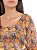 Blusa Ateen Preta Estampada de Seda - Imagem 4