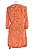 Vestido Animale Laranja Estampado Seda - Imagem 5