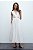 Vestido Longo Zara Branco Detalhes - Imagem 4