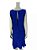 Vestido Bobô Azul Royal Seda - Imagem 3