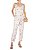 Conjunto Carol Bassi Calça + Top + Kimono Branco Estampa Floral - Imagem 6