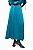 Saia Midi Zara Azul Acetinada - Imagem 1
