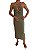 Vestido Zara Verde Pistache Decotes - Imagem 5