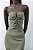 Vestido Zara Verde Pistache Decotes - Imagem 2