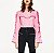 Camisa Zara Rosa Claro Babados - Imagem 9
