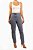 Calça Zara Azul Jeans Claro Botões Dourado - Imagem 2