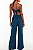Conjunto VIX Blusa + Top + Calça Azul Petróleo - Imagem 9