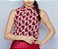 Blusa Miu Miu Estampada Rosa - Vermelha - Imagem 1