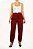 Calça Lilly Sarti Vinho com Peplum - Imagem 1