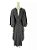 Vestido Animale Estampado Preto Marrom Assimétrico - Imagem 3