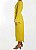 Vestido Midi Animale Mangas Compridas Amarelo - Imagem 9