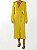 Vestido Midi Animale Mangas Compridas Amarelo - Imagem 8