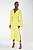 Vestido Midi Animale Mangas Compridas Amarelo - Imagem 2