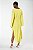Vestido Midi Animale Mangas Compridas Amarelo - Imagem 5