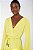 Vestido Midi Animale Mangas Compridas Amarelo - Imagem 3