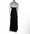 Vestido Longo Lita Mortari Sem Alça Seda Detalhes Bordados em Paetês - Imagem 3
