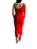 Vestido Midi Bhava Vermelho Um Ombro Só - Imagem 5