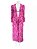 Vestido/Saída de Praia Longa Adriana Degreas Seda Rosa Floral - Imagem 1
