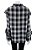 Blusa Manga Longa Mixed Preto e Branco Xadrez Algodão - Imagem 3