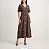 Vestido Zara Longo Mangas Curtas Animal Print - Imagem 1
