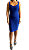 Vestido Bhava Azul Caneta Bandagem Alça - Imagem 4