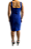 Vestido Bhava Azul Caneta Bandagem Alça - Imagem 5