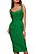 Vestido Bhava Verde Bandeira Bandagem Alça - Imagem 1