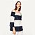 Blusa Zara Ombro a Ombro Listras Azul Marinho e Branco - Imagem 2