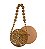 Bolsa Cult Gaia Madeira Redonda Alça Bolas - Imagem 5