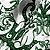 Vestido Bhava Longo Branco Bordado Verde - Imagem 3
