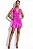 Vestido Ave Rara Rosa Pink Drapeado - Imagem 4