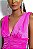 Vestido Ave Rara Rosa Pink Drapeado - Imagem 3