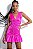 Vestido Ave Rara Rosa Pink Drapeado - Imagem 1