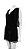 Vestido Pat Pats Preto Franjas Camurça - Imagem 2