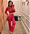 Calça NV Couro Modelo Lana Cargo Rosa Pink - Imagem 2