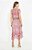 Vestido Ateen Roxo e Rosa Estampa Flores Fios Dourados - Imagem 3