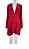 Vestido Animale Vermelho Mangas Longas - Imagem 2