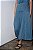 Saia Midi Zara Azul Índigo Escuro Jeans Denim - Imagem 1