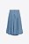 Saia Midi Zara Azul Índigo Escuro Jeans Denim - Imagem 7