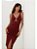 Vestido Vix Vinho Modelo Amanda de Tule - Imagem 2