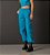 Calça Cargo Iorane Azul Turquesa Matelassê - Imagem 1