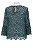 Blusa Zara Verde Renda - Imagem 6