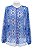 Camisa Zara Azul Estampa - Imagem 1