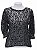 Blusa Zara Preta Paetês - Imagem 1