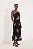 Vestido Longo Sacada Um Ombro Preto Bordado - Imagem 1