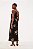 Vestido Longo Sacada Um Ombro Preto Bordado - Imagem 3